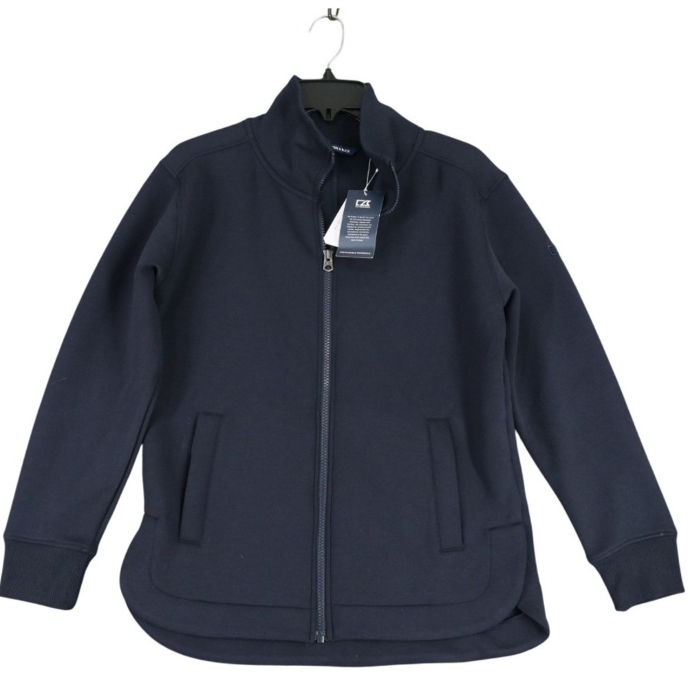 Cutter & Buck Roam Eco Full Zip Golf Jacket Mens S Mock Neck Activewear Casual